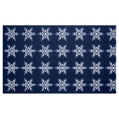 Rieseneis-Crystal-Schneeflocken auf Dunklem Indigo Stoff (Fat Quarter (45,7 x 55,9 cm))