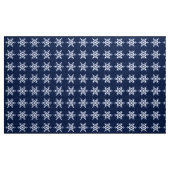 Rieseneis-Crystal-Schneeflocken auf Dunklem Indigo Stoff (Yard (91,4 cm))