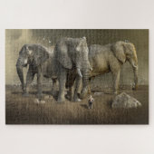 Riesenelefanten-Foto Puzzle (Horizontal)