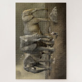 Riesenelefanten-Foto Puzzle (Vertikal)