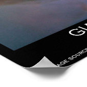 Riesenfalter im Lagunennebel Poster (Ecke)