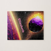 Riesenfantasie der Lila und rosa Kosmos Universe F Puzzle (Horizontal)