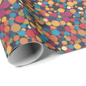 Riesenfarbige Punkte Geschenkpapier (Rolleneckpunkt)