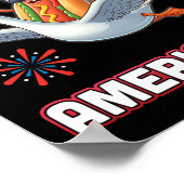 Riesenfeuerwerk Amerigoose Unabhängigkeit 4. Poster (Ecke)