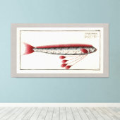 Riesenfisch Vintag drucken Leinwanddruck (Insitu (Holzboden))