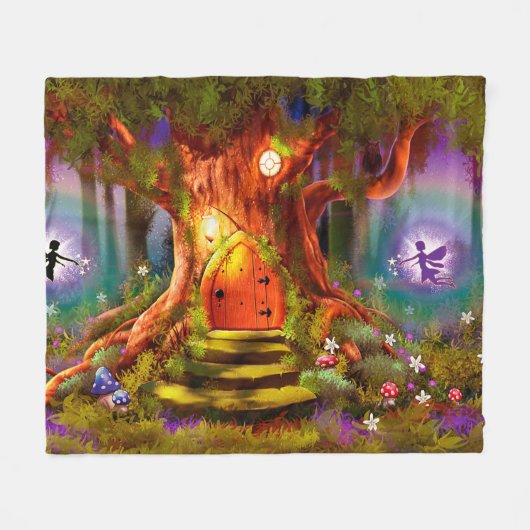 Riesenflockendecke Magic Fairy Tree Fleecedecke (Vorderseite (Horizontal))