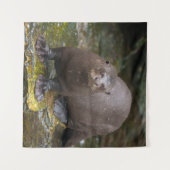 Riesenfußabdrücke Wandteppich (Vorderseite (Horizontal))