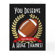 Riesenfußballtrainer Vielen Dank