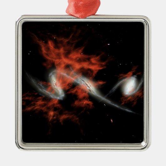 Riesengalaktische Flecken Ornament Aus Metall (Vorne)