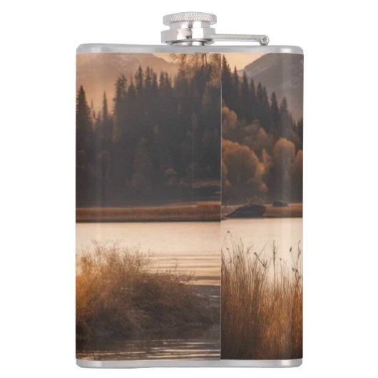 Riesengebirge am Bergsee Flachmann (Rückseite)