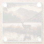 Riesengebirge am Bergsee Glasuntersetzer (Rückseite)