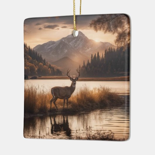 Riesengebirge am Bergsee Keramikornament (Links)