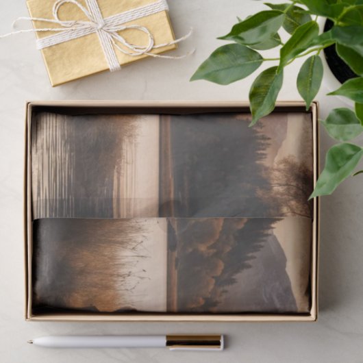 Riesengebirge am Bergsee Seidenpapier (Geschenk)