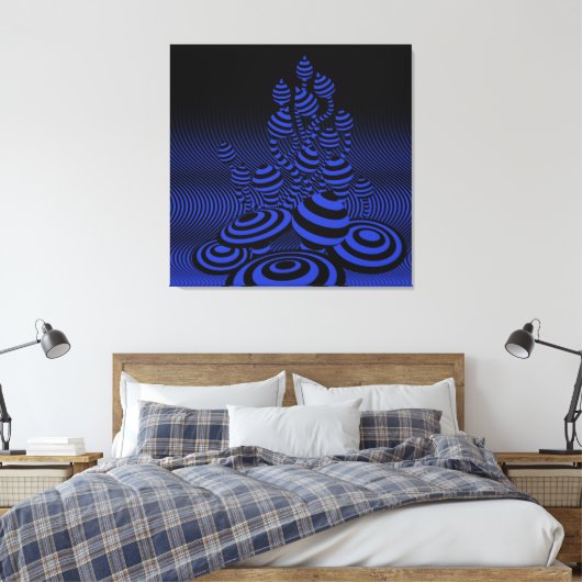 Riesengebirge Leinwand Mitternachtsblau Magische P (Insitu (Schlafzimmer))