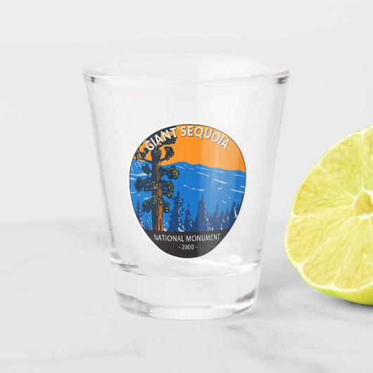 Riesengebirge Sequoia Nationalmuseum Vintag Schnapsglas (Vorderseite)