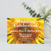 Riesengelbe Mammut Sonnenblume Einladung (Stehend Vorderseite)