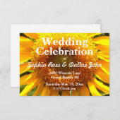 Riesengelbe Mammut Sonnenblume Einladung (Vorne/Hinten)