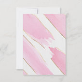 Riesengoldgetrimmte Pinselstriche Dankeskarte (Rückseite)