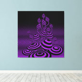 Riesengroße Leinwand Lila Magic Pilze 1m2. (Insitu (Holzboden))