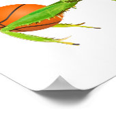 Riesengrünes Gebet Mantis Basketball Poster (Ecke)