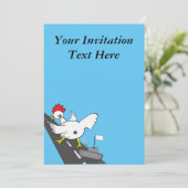 Riesenhühnchen! Einladung (Stehend Vorderseite)