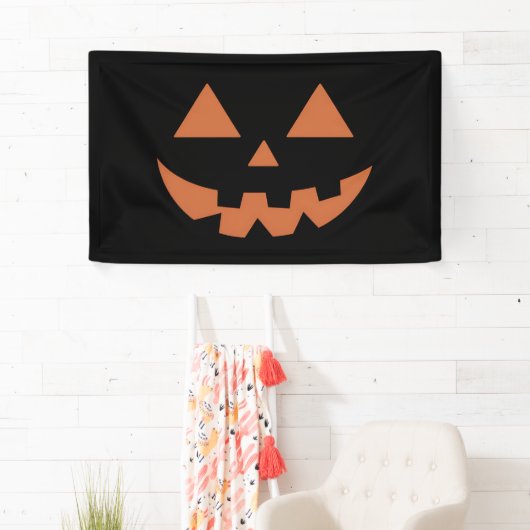 RiesenJack O' Lantern Face Halloween Pumpkin Banner (Insitu)