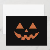 RiesenJack O' Lantern Face Halloween Pumpkin Einladung (Vorne/Hinten)