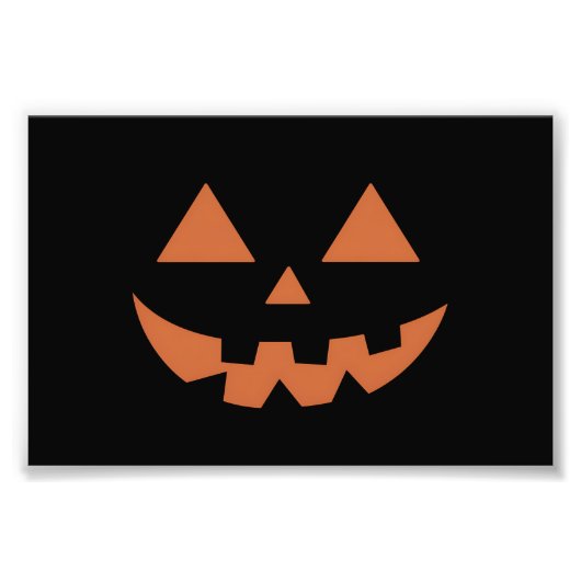 RiesenJack O' Lantern Face Halloween Pumpkin Fotodruck (Vorne)