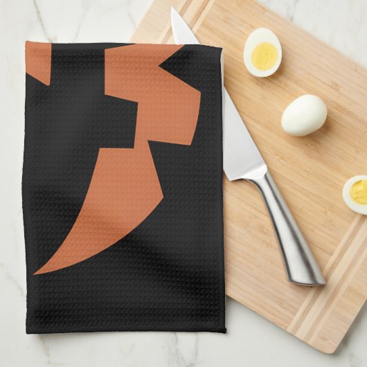 RiesenJack O' Lantern Face Halloween Pumpkin Geschirrtuch (Viertel Falte)