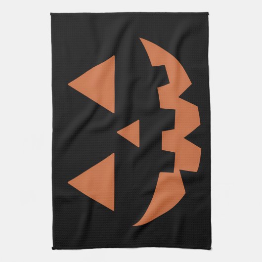 RiesenJack O' Lantern Face Halloween Pumpkin Geschirrtuch (Vertikal)