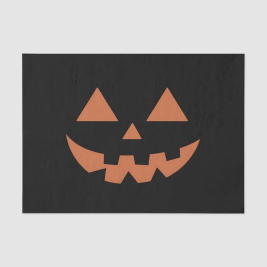 RiesenJack O' Lantern Face Halloween Pumpkin Seidenpapier (Vorderseite)