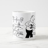 Riesenkaffee-Tasse mit Carpenter-Illustration Jumbo-Tasse (Vorderseite)