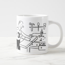 Riesenkaffee-Tasse mit Carpenter-Illustration Jumbo-Tasse