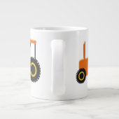 Riesenkaffee Tasse Orange Traktor (Rückseite)