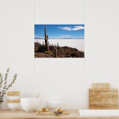 Riesenkaktus im Poster Salar de Uyuni (Küche)