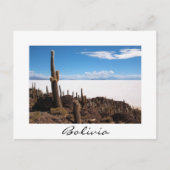 Riesenkaktus im Salar de Uyuni, Bolivien Postkarte (Vorderseite)