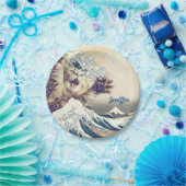 Riesenkatzenwelle - Die große Welle vor Kanagawa Pappteller (Party)