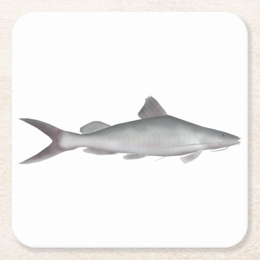 Riesenkatzer Rechteckiger Pappuntersetzer (Vorderseite)