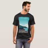 Riesenkauseweg Nordirland Retro Travel Pos T-Shirt (Vorne ganz)