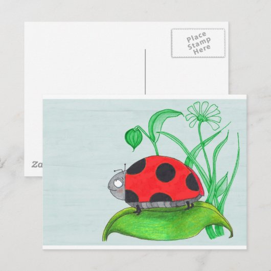 Riesenkopfblatt Postkarte (Vorne/Hinten)