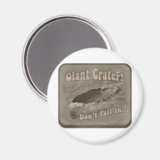 Riesenkrater! Magnet (Vorderseite/Rückseite)