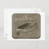 Riesenkrater! Postkarte (Vorne/Hinten)