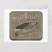 Riesenkrater! Postkarte (Vorderseite)