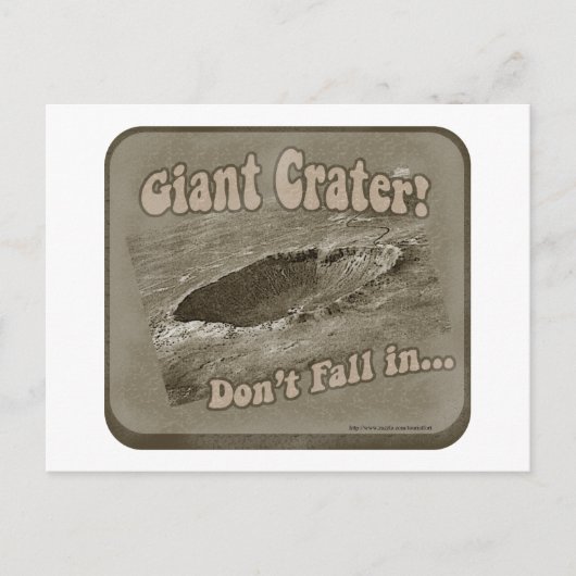 Riesenkrater! Postkarte (Vorderseite)