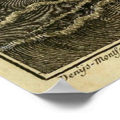 Riesenktopus Vintag 1801 Etching Poster (Ecke)