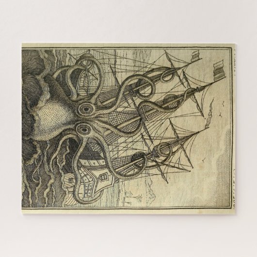 Riesenktopus Vintag 1801 Etching Puzzle (Horizontal)