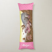 Riesenkuschion Hippos in Schlammmarshmallow rosa. Seitenschläferkissen (Rückseite (Vertikal))