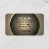 Riesenlinse Visitenkarte (Rückseite)