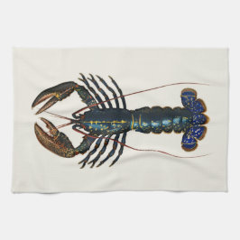 Riesenlobster - Vintage Illustration Geschirrtuch