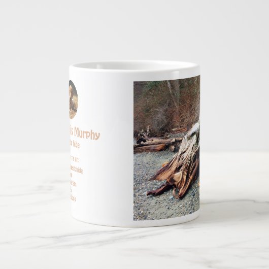 Riesenlog-Versteck-Tasse Jumbo-Tasse (Vorderseite)